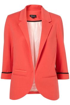 coral coral coral Coral Blazer, Spring Blazer, Cute Blazers, Business Attire, Colored Blazer, Look Cool, Passion For Fashion, Everyday Fashion, Blazer Jacket