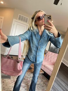 Super trendy and cool vintage coat Blazer style  Vanity  Super Y2k  Button jean jacket  Size small fit Holographic Jacket, New York City Style, Style Tiktok, Jeans Art, Vintage Harley Davidson Shirt, Denim Blazer Jacket, Types Of Jeans, Style Blazer, Blazer Jeans