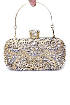 Perfect handbag for all occasions.It is an absolutely must have for girls, or women with a passion for fashion style. These elegant designed women bag is a good match with vintage dresses, any casual dresses or any other style outfit.Great for everyday wear, a night out, club, or a country music concert. Golden Clutch, Small Party, Party Handbags, Diamond Decorations, Perfect Handbag, Evening Clutch Bag, Evening Clutch, Diamond Design, Chain Shoulder Bag