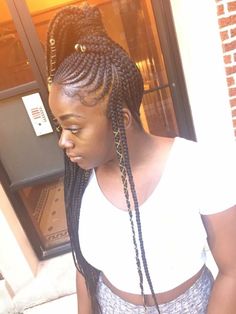 Hairstyles Mohawk, Scalp Braids, Hairstyles Braid, Big Box Braids, Hairstyles Braided