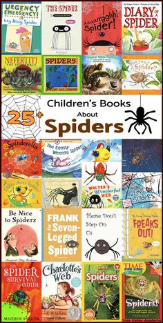 children's books about spiders with pictures of different animals and insects on them