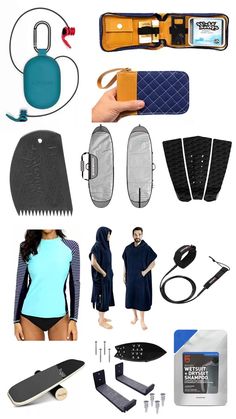 WOW. These surf accessories are seriously the best! I love the surf balance board and surf kit. #surferessentials #surfaccessories #surfboard Surfboard Wax, Surf Leashes, Surf Girl Style