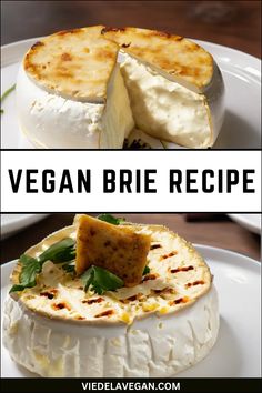 vegan brie recipe with cheese and herbs