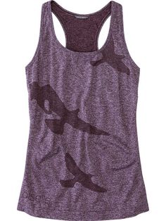 Oiselle Women's Racerback Tank Top: Wings Out | Title Nine Fitted Tops For Outdoor Activities, Casual Nylon Racerback Tops, Title Nine, The Wings, Running Tops, Racerback Tank Top, Running Women, Racerback Tank, Long Sleeve Top