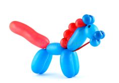 a balloon dog is shown on a white background