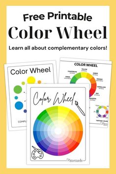 color wheel worksheet with free printables for kids to learn how to use it