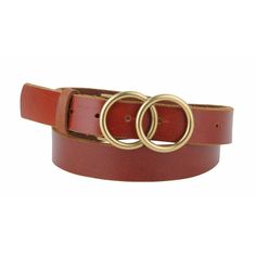 Join in on the popular trend of the women's double circle buckle leather belts! This boutique best seller, designed with an overlapping metallic brass toned double circle buckle on a classic neutral leather belt, is the latest fashion trend. You see it everywhere, from high and low rise jeans to skirts. The minimalist design of this belt, complemented with high quality genuine black or tan leather, is built for a timeless yet chic style. Available in black or brown Materials: Leather Measurement Gold Belt Buckle, Latest Fashion Trend, Heeled Mules Sandals, Gold Belts, Classic Wardrobe Staples, Genuine Leather Belt, Brass Buckle, Low Rise Jeans, Leather Belts