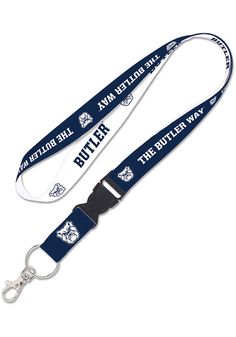 You won't lose your keys as you show your Bulldogs spirit with this Butler Bulldogs Team Color Lanyard. This Lanyard features a detachable buckle, with team colors on alternating sides. Detachable key ring for easy use, Heat-sealed graphics, 100% Nylon, Features team logo in team colors, Perfect way to show off your school pride! Cheap Blue Lanyard For Gift, School Merchandise Ideas, Lanyard Design Ideas, Lanyard Ideas, Lanyard Blue, Identity Card Design, Butler Bulldogs, Product Ads, 2024 Board