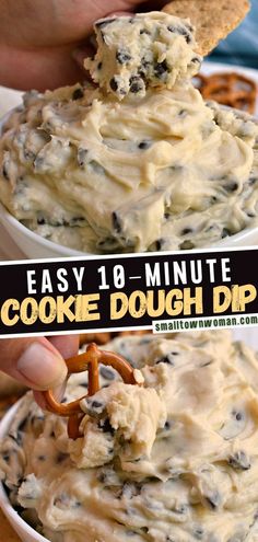 this is an easy and delicious cookie dough dip recipe