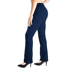 Amazon.com: TSLA Women's 29/31 Inches Yoga & Dress Pants, Office Business Casual Work Slacks, Stretch Straight Leg Pants with 4 Pockets, Slacks Petite Olive, X-Small : Clothing, Shoes & Jewelry Dress Yoga Pants, 4 Way Stretch Fabric, Dress Pant, Sleek Look, Pull On Pants