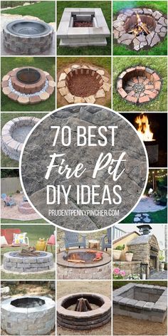 the top 10 best fire pit diy ideas for home and garden projects that are easy to make