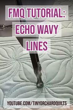 a close up of a bed with text overlay that reads fmo tutor echo way lines