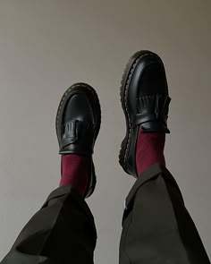 Burgundy Loafers Men Outfit, Black Loafers Outfit, Dr Martens Loafers, Loafers Men Outfit, Minimalist Fashion Men, Loafers Outfit, Comfortable Loafers, Classy Outfits Men, Men Stylish Dress