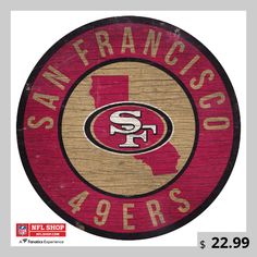 a wooden sign that says san francisco 94ers