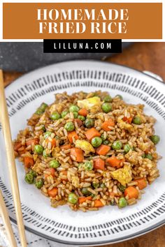 Skip the restaurant takeout and try making fried rice at home. Flavorful Homemade Fried Rice is ready in under 30 minutes! #homemadefriedrice #friedrice #asian #asianrecipe #side Healthy Broccoli And Cheese, Plain Fried Rice, Bake Macaroni And Cheese, Chinese Food Ideas, Freezing Cooked Rice, Bake Macaroni, Rice Cooker Meals, Fried Rice At Home, Homemade Fried Rice