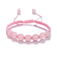 PRICES MAY VARY. 【Healing Power Of Rose Quartz】Our natural beads bracelet is made with 8mm Rose Quartz stone beads that vibrate in alignment with the energies of the Heart chakra, promoting warmth, happiness, compassion, and understanding. 【Smart Adjustable Design】Crafted with 100% durable USA high tension Nylon string and a smart adjustable braided rope knot, our bracelet is designed to fit wrists of all sizes without worrying about string breakage or elastic grip hand hair. 【Versatile And Stylish】Our bracelet is perfect for both men and women and can be worn on any occasion. The braided rope design adds a touch of elegance to any outfit, making it a great accessory for everyday wear or special occasions. 【Gorgeous Gift】Our bracelet comes in a velvet pouch for storage or a gift bag, makin Braided Beaded Bracelets, High Tension, Gift Bracelet, Lucky Bracelet, Braided Rope, Rose Quartz Stone, Crystal Beads Bracelet, Chakra Bracelet, Bracelet Gemstone