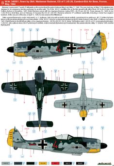 an airplane is shown with different parts labeled in the diagram above it and below it