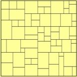 an image of a yellow tile pattern with squares and rectangles in the center