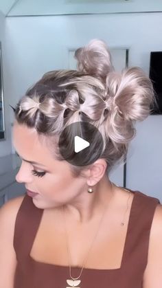 Ekaterina Guerra | Short Hairstyles + Makeup on Instagram: "#throwback to one of my most watched, liked, saved & shared #hairstyles 🤩 Fun fact: Whenever I record there’s usually one last hairstyle I do where I’m tired, over it just done….. aaaaannnd it usually ends up been the one you like the most 🙈🙃 So now everytime I’m about to be done recording I’m like : How about one more 🤣 

Can’t wait to show you the new batch 🙌🏼 
Happy Saturday! 

Code KATY20 will give you 20% off the elastics I use linked at the bottom of your screen 😉 

#hairstyle #funhair #funhairstyles #shorthair #shorthairstyle #weekendvibes #viralhairstyles #peinados #peinadosfaciles #bobhaircut #bobhairstyles" Just Done, Cute Ponytails, Mixed Drinks Recipes, Pool Hairstyles, Festival Hair, Drinks Recipes, Cute Hairstyles For Short Hair, Cute Shorts, Happy Saturday