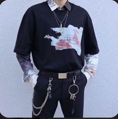 Eboy Outfits, Kawaii Streetwear, Streetwear Men, Tomboy Fashion, Mode Vintage, Shirt And Pants, Mens Streetwear