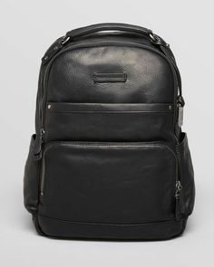 Frye Black Logan Leather Backpack Canvas Leather Bag, Black Leather Backpack, Canvas Backpack, Handbag Shoes, Canvas Leather, Leather Backpack