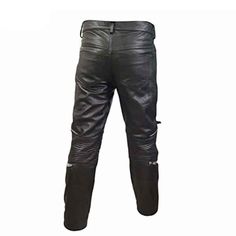 Mens Black Real Cowhide Leather Motorcycle Trousers Bikers Jeans Bikers Pants High Quality Top Grain Cowhide 1.1 - 1.3mm - robust and durable Polyester Lining - for ease and added comfort Features and Specification:Made of Real Black Soft LeatherBeautifully constructed in Real Black LeatherFront Closure Zip Fly and Head Snap2 Hand Pockets & 1 Coin PocketQuilted Padded KneesBeautifully designed SidesThe attached polyester lining show the top quality and high standard finish of this itemDouble stitched seams for durability SIZING: Important, Please READ:We want to ensure you receive your correct size. Please take a measuring tape to measure yourself accurately before ordering to avoid any disappointment. PLEASE DO NOT RELY ON YOUR JEANS SIZE,We do not focus on other jeans waist, because ever Leather Motorcycle Pants, Mens Leather Shirt, Party Jeans, Mens Leather Coats, Mens Waistcoat, Biker Pants, Pants Gift, Motorcycle Vest, Biker Vest