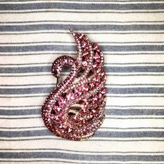 Pink Crystal Swan. Add something cute and sparkly to your favorite outfit! 2-1/2" tall and 1-1/2" wide. Not intended for children ages 13 and under.   Also, for many items we can accommodate large orders, so please send us a message. Self Gift, Feather Brooch, Peacock Jewelry, Symbol Of Wisdom, Animal Brooch, Pin Jewelry, Rhinestone Brooches, Large Crystals, Coin Pendant