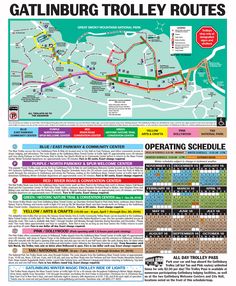 the map for gatlinburg trolley routes