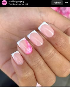 Nails Biab Summer, Pink And Blue Nails Design Simple, Nail Inspo For Spain, Summer Nails For Spain, Tenerife Nails Ideas, Short Square Acrylic Nails Summer 2024, Holiday Nail Inspo Summer, Nails Holiday Summer, Holiday Nails Summer Acrylic