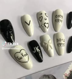 Jungkook Nails Ideas, Jungkook Inspired Nails, Bts Inspired Nail Art, Agust D Nails, Taehyung Nails, Bts Nails Designs, Jungkook Nails, Bts Nails Ideas, Bts Inspired Nails