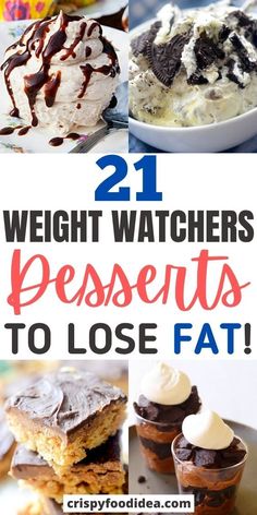 Healthier Desserts, Ww Desserts, Weight Watchers Desserts, Low Calorie Desserts, Weight Watchers Diet