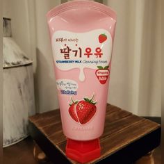 Kwailnara Strawberry, Strawberry Extract, Brightening Cleanser, Body Milk, Pretty Skin Care, Fancy Makeup