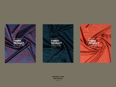 three different covers for fabric product