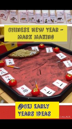 a chinese new year mark making game for children to play with their numbers and letters