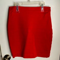 Express Red Mini Pencil Skirt. Nwt. Zips Up In Back With Hook And Eye Closure At Top. 65% Rayon, 30% Nylon, 5% Spandex. Very Stretchy! Size 2, But I’m A 4/6 And It Fit Me. Chic Red Knee-length Mini Skirt, Red Knee-length Mini Skirt, Red Knee-length Pencil Skirt For Spring, Chic Red Stretch Pencil Skirt, Red Fitted Pencil Skirt, Elegant Red Pencil Mini Skirt, Red High Waist Fitted Mini Skirt, Red High Waist Stretch Mini Skirt, Red High Waist Fitted Pencil Skirt