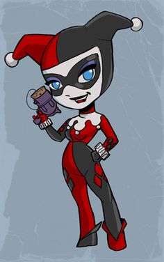 Superhero Artwork, Chibi Marvel, Baby Sticker, Harley Quinn Drawing, Harley Quinn Artwork, Gotham Girls, Dc Art, Harley Quinn Art, Chibi Drawings