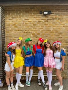 25+ Awesome Group & Family Halloween Costume Ideas | HubPages Co Ed Group Halloween Costumes, Super Mario Dress Up, Mario Party Character Costumes, Mario And Friends Costumes, Super Mario Bros Group Costume, Halloween Costumes Mario Characters, Kamek Mario Costume, Mario Costume Halloween, Mario Kart Costumes Women