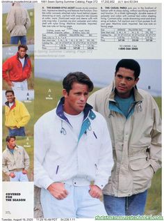 1991 Sears Spring Summer Catalog, Page 372 - Christmas Catalogs & Holiday Wishbooks 90s Male Fashion, Old School Fashion, Ralph Lauren Style