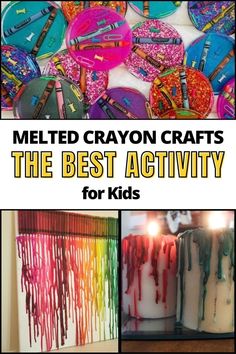 melted crayon crafts the best activity for kids