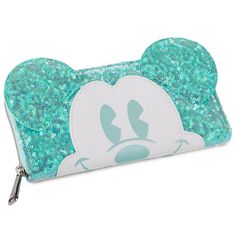 Celebrate 100 years of Disney in glamorous style with this Hallmark Gold Crown exclusive Disney Mickey Mouse wallet from Loungefly. Unique wallet features sequin accents, holographic faux leather, applique details and a fun Mickey and friends print on back. Inside, a convenient coin pouch, ID window and lots of credit card slots help you carry all your essentialswhether you're running errands or taking a trip to visit your favorite Disney characters in real life. | Loungefly holographic faux lea Disney Characters In Real Life, Characters In Real Life, Disney 100 Years Of Wonder, Disney 100 Years, Loungefly Purse, Leather Applique, Mickey Mouse Design, Unique Wallets, Disney 100