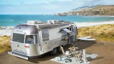 Whether you’re already living the Airstream life or dreaming about it, you’ll find our collaboration with Pottery Barn is full of pieces that bring out the adventurer in you. Glamping Trailer, Ford Transit Campervan, Pottery Barn Furniture, Matte Black Faucet, Pottery Barn Bedding, Outdoor Folding Table, Outdoor Cocktail, Trailer Interior