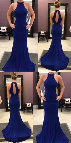 WD0294,Mermaid Keyhole Back Royal Blue Prom Dress,Sexy Prom Dress on Storenvy Royal Blue Prom Dress, Ball Makeup, Halter Party Dress, Prom Dresses Mermaid, Royal Blue Prom, Prom Season, Mermaid Evening Dress, Blue Prom Dress, Royal Blue Prom Dresses