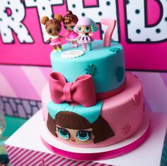 LOL Surprise Dolls Birthday Cake! Pranksta Birthday Cake! ♥️ Lol Theme Cakes Birthday, Lol Doll Birthday Cake Easy, 9th Birthday Cake