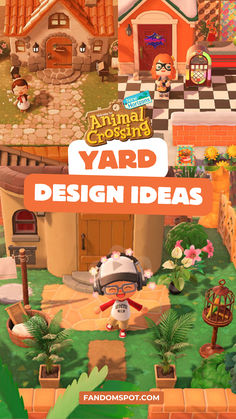 the animal crossing yard design ideas is shown in this screenshot from nintendo's animal crossing