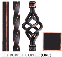 the oil rubbed copper orc is shown