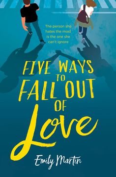 the cover of five ways to fall out of love by enly martin, with two children