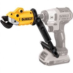 a cordless drill is attached to a power tool