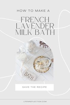 Here’s how to make a DIY French lavender milk bath that will make you feel like you’re in Provence, France! Milk Bath Benefits, Diy Milk Bath, Diy Bath Soak Recipes, Lavender Milk Bath, Lavender Diy, Diy Bath Salt