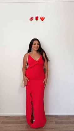 With Valentines Day right around the corner, angel @roxannecambridge styles a date night look in our Nahanee Red Ruffle Maxi Dress ❤️🌹 V-neck Ruffled Maxi Dress For Prom, Sleeveless Maxi Dress With Ruffle Hem For Prom, Holiday Midi Dress With Ruffles, Chic Midi Prom Dress With Ruffle Hem, Chic Prom Midi Dress With Ruffle Hem, Chic Midi Dress With Ruffle Hem For Prom, Floor-length Ruffle Dress For Party, Glamorous Ruffled Maxi Dress For Prom, Glamorous Ruffled Maxi Dress