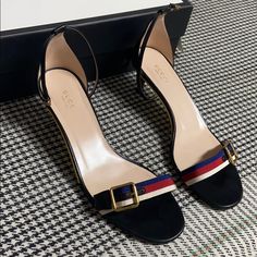 Gucci Heels Bamboo Heel Size 40 European (9.5) Us Worn Once Heel 1.5-2 Inch Gucci Heels, Gucci Black, We Wear, Shoes Women Heels, Shoes Heels, Gucci, Women Shoes, Heels, Women Shopping